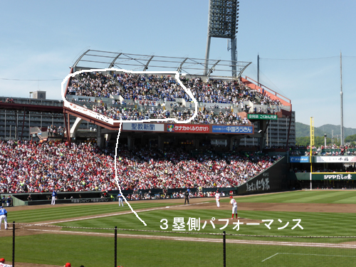 ３塁側パフォーマンス席