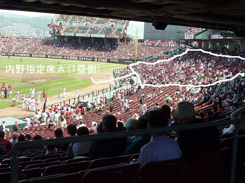 内野指定席Ａ